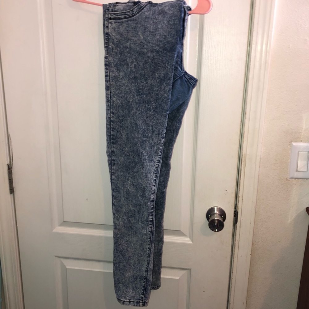 Plus Size Acid Wash Jeans